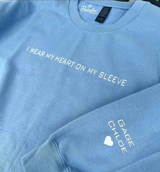 Heart on my sleeve Crewneck