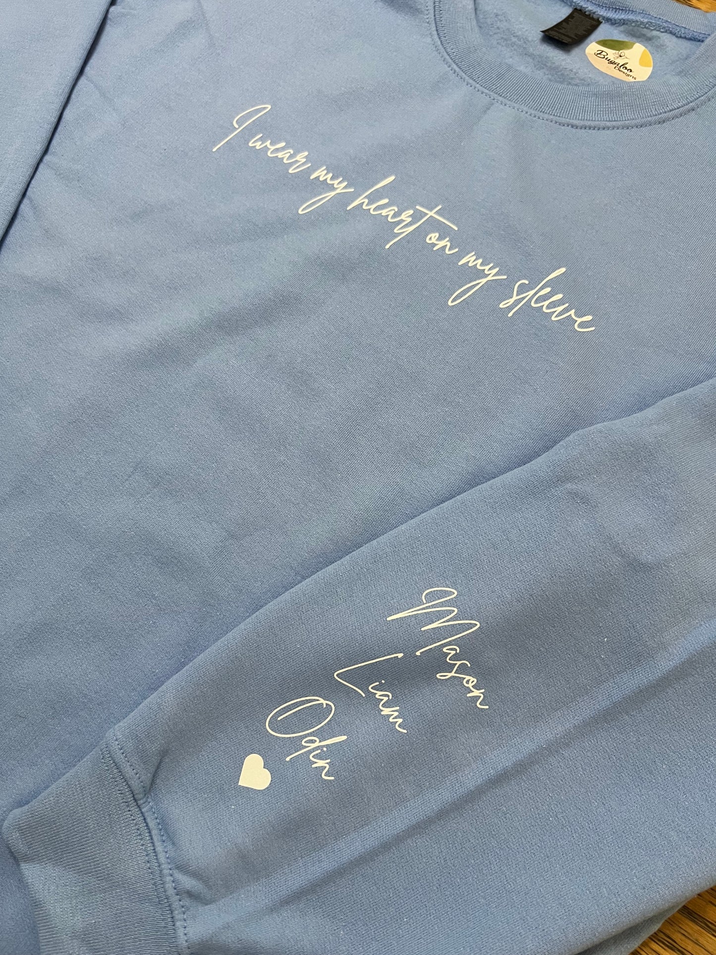 Heart on my sleeve Crewneck