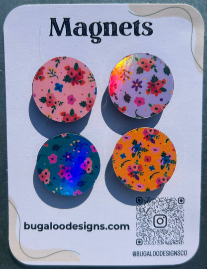 Bright Blooms Magnet Set
