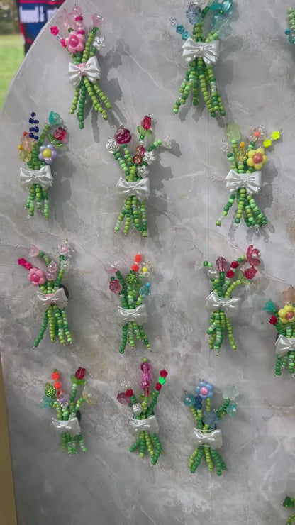 Beaded Bouquet Magnet